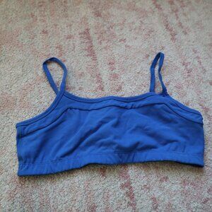 Blue Strappy Sports Bra